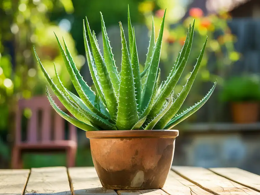 aloe vera en pot