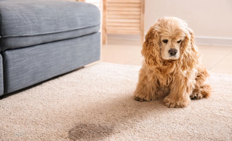 Macchie di urina sul tappeto Taches d’urine sur le tapis