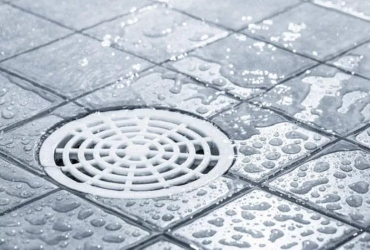 Obstruction du drain de douche