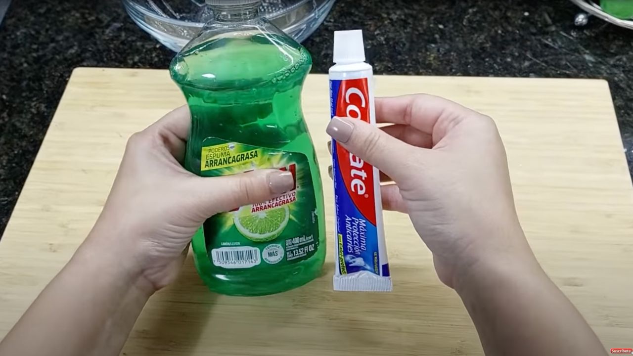 Savon à vaisselle et dentifrice